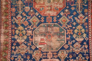 ANTQIUE KURDISH RUG 19TH CENTURY, Beautiful Colours and Classic Pattern, the Last Picture is showing is real Colours.
228 x 132 cm            
