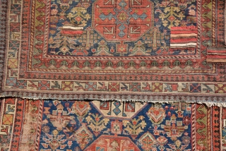 ANTQIUE KURDISH RUG 19TH CENTURY, Beautiful Colours and Classic Pattern, the Last Picture is showing is real Colours.
228 x 132 cm            