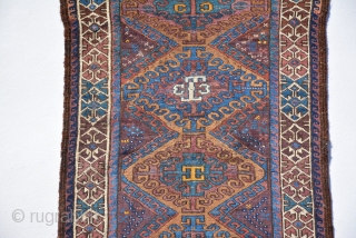 Colourful Antique Baluch rare design with animal motifs, very good condition, size is 132 x 80 cm                