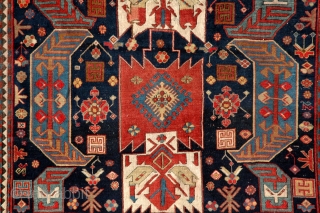 Dragon Kazak crica 1880
Size is 220 x 170 cm or 7.2 x 5.5 ft                   