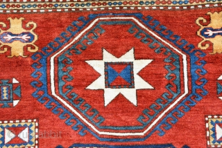 Lori Pombak 1880, size is 230 x 175 cm. very charming rug with full pile, only 3 tiny places are repile, more beautiful then pictures        