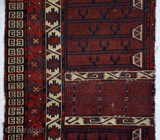 Early 1800 Yomut ensi half (fragment )175 x 64 cm                       