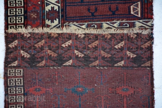 Early 1800 Yomut ensi half (fragment )175 x 64 cm                       
