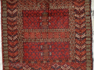 Tekke Egnsi 19th century (cut & reduced) size is 133 x 121 cm.                    