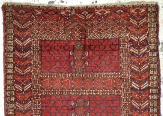 Tekke Egnsi 19th century (cut & reduced) size is 133 x 121 cm.                    