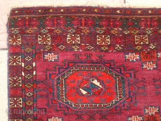 Tekke chuwal Late 19th century sides are missing, size is 122 x 74 cm                   