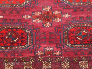 Tekke chuwal Late 19th century sides are missing, size is 122 x 74 cm                   