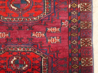 Tekke chuwal Late 19th century sides are missing, size is 122 x 74 cm                   