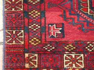 Tekke chuwal Late 19th century sides are missing, size is 122 x 74 cm                   