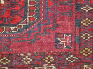 Tekke chuwal Late 19th century sides are missing, size is 122 x 74 cm                   