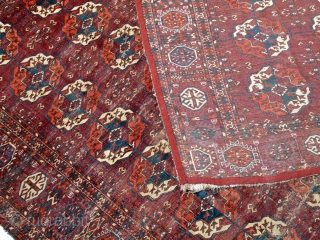 An Early Tekke 1800, beautfifully packed.
Size : 240 x 205 cm & 7.11 x 6.9 ft                 