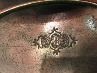 Ottoman Armenian Copper Serving Plate

Its over 100 years old.There are 3 different artists stamp on it!!!

Pls no hasitate asking questions!             