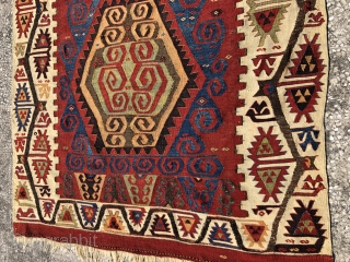 Aksaray kilim 250 years old  size 365 cm 160 cm                      