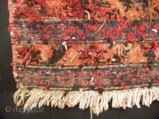 Antique Kurdish bagface/fragment. Excellent condition, wonderful vegetable dye, 1' 9" x 2' 9".                    