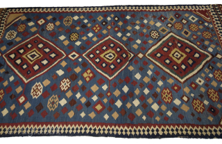 Gashgai Kilim,287x152 cm,9.4x5.2 ft,                             