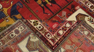 Shirvan Rug.Perfect Cond.
8.2x4.9 ft,249x146 cm.                            