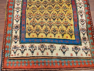 ANTIQUE SHAHSAWAN RUNNER  CM 3,90 X 1,20   19TH CENTURY GOOD CONDITION  NATURAL COLORS                