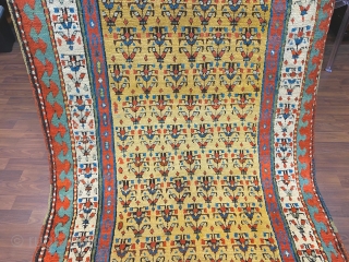 ANTIQUE SHAHSAWAN RUNNER  CM 3,90 X 1,20   19TH CENTURY GOOD CONDITION  NATURAL COLORS                