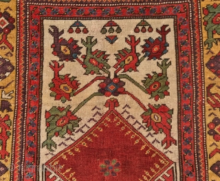 ANATOLIAN  MELAS PRAYER  RUG  CM 1.50 X 1.05  VERRY  GOOD  CONDITION  1850/1870 CIRCA             