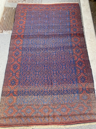 antique Baluch Khorasan  cm 1.90 x 1,15 19th century some small old restorations.soft wool                  