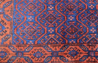 antique Baluch Khorasan  cm 1.90 x 1,15 19th century some small old restorations.soft wool                  