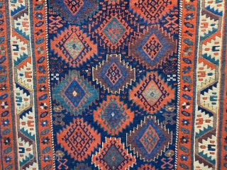 NORD WEST PERSIAN KURDISH RUG COLOR FULL GOOD PILE  CM  2,35 X 1,35 19TH CENTURY  1860/80 CIRCA NATURAL COLORS SOFT WOOL         