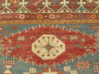 CAUCASIAN SIRWAN RUG 19TH-CENTRUY  PERFEC CONDITION   CM  330 X 185    1880  CIRCA             