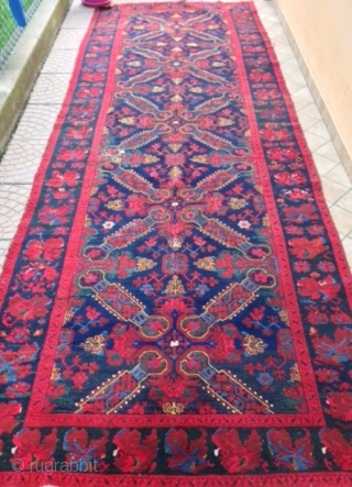 antique CAUCASIAN  seichour CUBA  rug  CM 4.00 X 1.40                     