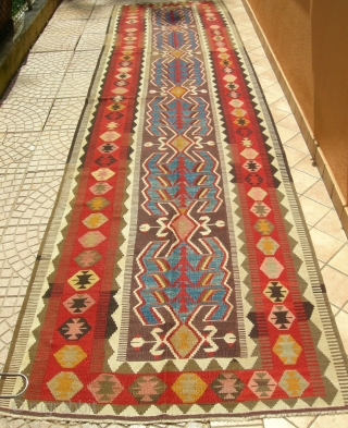 central  anatolian  obruk  kilim    cm 4,09  x  1,10                 