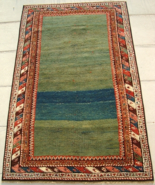 Northwest Persian Kurdish rug  before  end  after repair  condition    cm  145 x 96 circa  1880         