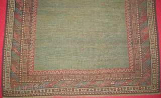 Northwest Persian Kurdish rug  before  end  after repair  condition    cm  145 x 96 circa  1880         