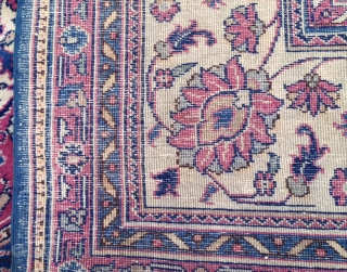 antique anatolian isparta or siwas carpet  cm 4.65 x 3.60 1910 circa                    