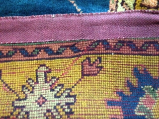 antique anatolian ushak carpet cm 4.65 x 2.62  1900  circa                     