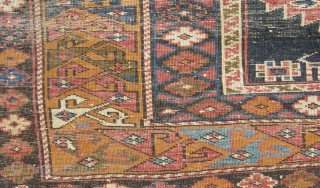 Antique Caucasian Shirvan kuba rug cm 1,95 x 1,17                        