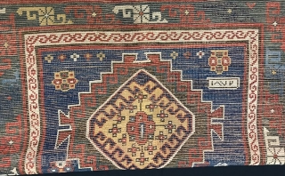 ANTIQUE  CAUCASIAN  KAZAK CM 2.50 X 1.50  1880  CIRCA GOOD  CONDITION                 