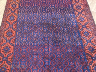 antique baluch Khorassan  rug  cm 1,95 x 1,12 1860/80  circa  good  condition                