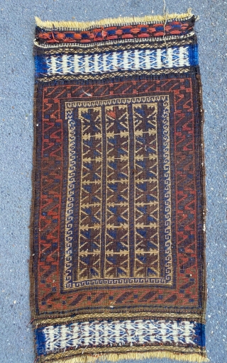 antique Baluch balist. cm 0,87 x 0,46 natural colors                        