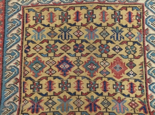 CAUCASUS  ANTIQUE ZEIKUR CM 2.75 X 1.18 1850/60 CIRCA NATURAL  COLORS GOOD  CONDITION
                 