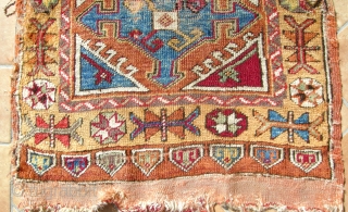 ANATOLIAN  KONYA  YASTIK NATURAL  COLORS  CM 0,90 X 0.60  1850 CIRCA                 