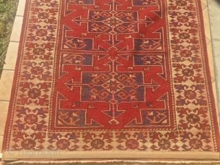 ANTIQUE NORD WEST ANATOLIAN  RUG  CM 1.00 X 0,95 1860/80  CIRCA 
NATURAL  COLORS GOOD  CONDITION             