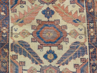 ANTIQUE.  SHAHSAVAN  RUNNER RUG  CM 2,65 X 1,00. 19TH CENTURY   1850 CIRCA.PERFECT STATE OF CONSERVATION.  NATURAL AND FANTASTIC COLORS        