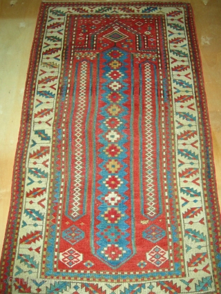caucasian  kazak  prayer Rug  1880  circa  good condition  cm  180 x 100              