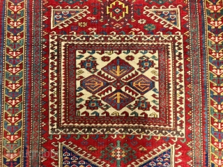 ANTIQUE CAUCASIAN  KAZAK  FACRALU PRAYER  RUG  CM 1.60 X 1.04 VERRY  GOOD  CONDITION              