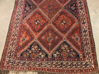 ANTIQUE SHIRAZ PERSIAN   CM 3.12 X 1.75 GOOD CONDITION                      