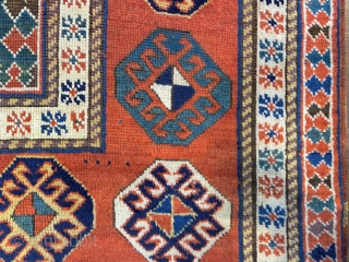 Caucaso Kazak Borjalu -Cm 212 X 160-      ft 7'2" x 5'4"    -mid 19th Century- in very good condiction & natural colours
Collectable Rug 

  