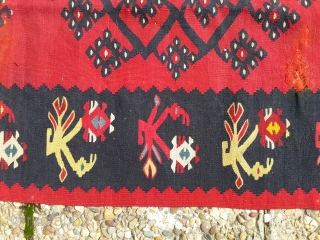 Sharkoy sarkoy kilim, with natural colors.                           