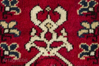 Antique Algerian rug 
Wonderful kermes red background and juicy pile.
                       