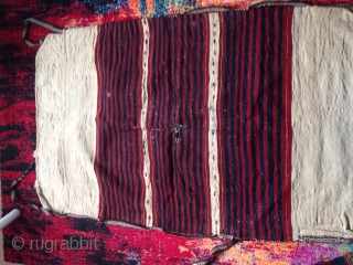  19.centry Anatolian Flatwoven Grain bag with nice natural colors and original Kilim backing,good condition age and design.E.mail for more info and pics. pls         