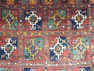 # 789 Antique Kordi rug with "turkmen guls", 125/203 cm, Khorasan, late 19th century, full pile, few restorations, original selvages, good natural colours.

For more offers of wonderful collector's pieces please visit our  ...