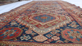 Caucasian Shirvan Karagashli Rug Circa: 1890 Size in Feet: 7'x 3'3'' Size in Centimeter: 213cm x 100cm. Please send me directly mail. mian4bro@gmail.com          